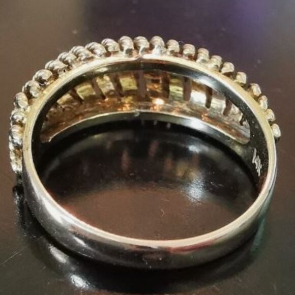 Vintage 14kt Gold Swiss Twisted Rope Design Ring - Picture 5 of 8